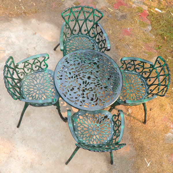 Metal Casted Garden Coffee Set