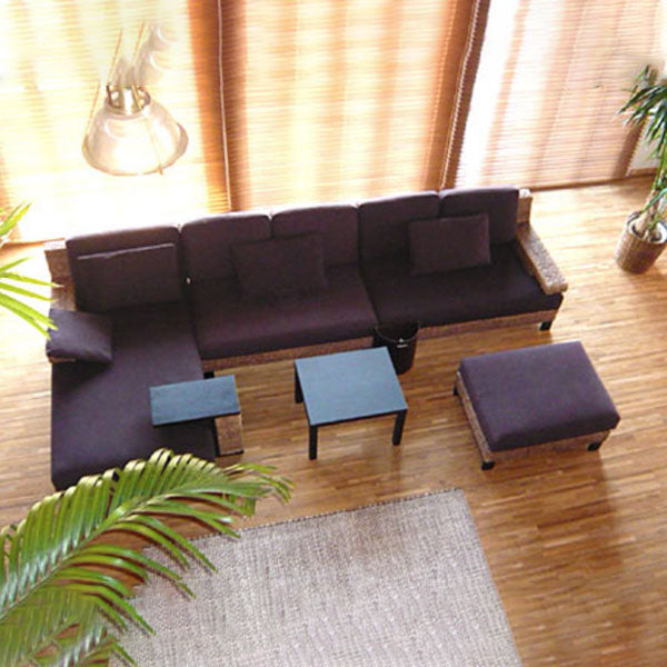 Sea Grass & Wicker Sofa Set - Agora 01