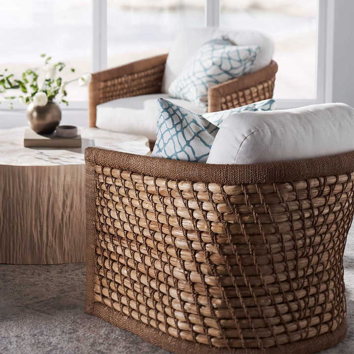 Sea Grass & Wicker Sofa Set - Capitola Lounge