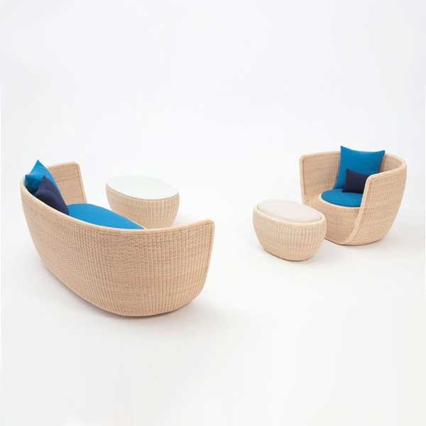 Outdoor Furniture - Wicker Sofa -Caspian