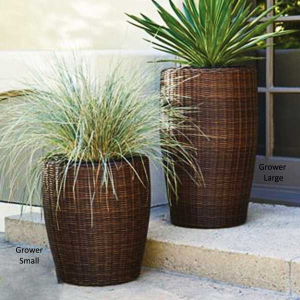 Outdoor Wicker Planter - Grower