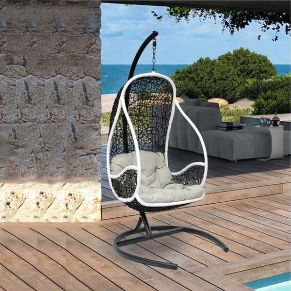 Outdoor Wicker - Swing With Stand - Altalena