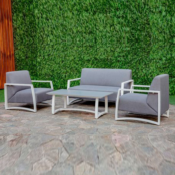 Outdoor Wood & Aluminum - Sofa Set - Novel